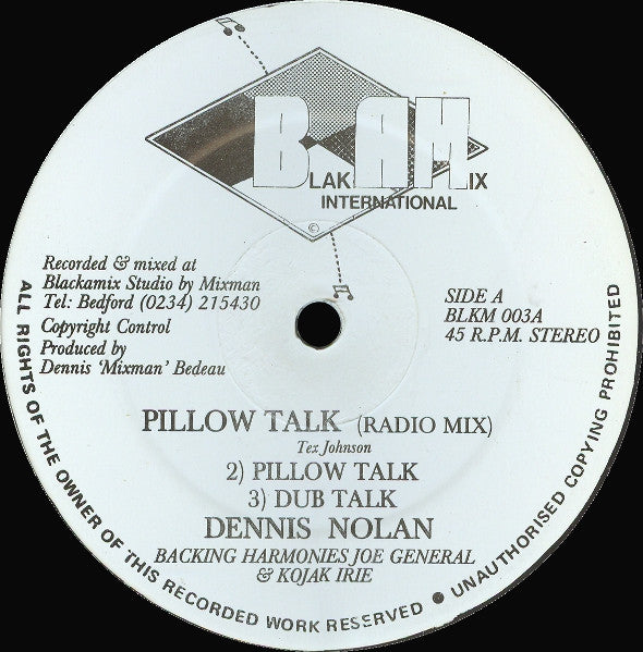Denis Nolan : Pillow Talk / Killer Thriller (12")