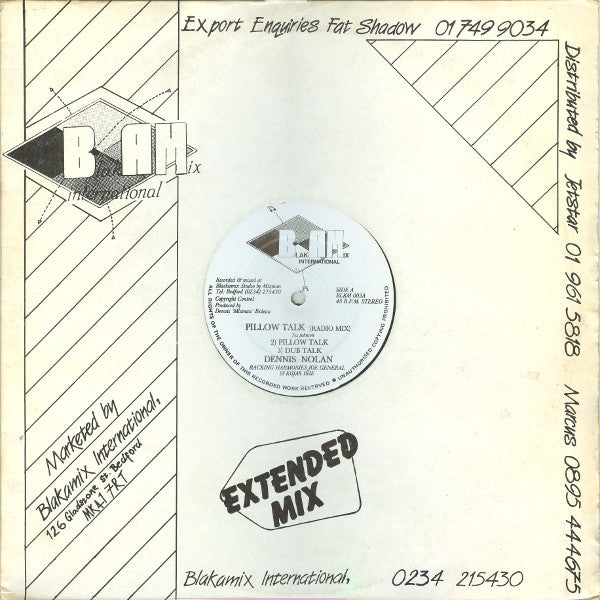 Denis Nolan : Pillow Talk / Killer Thriller (12")