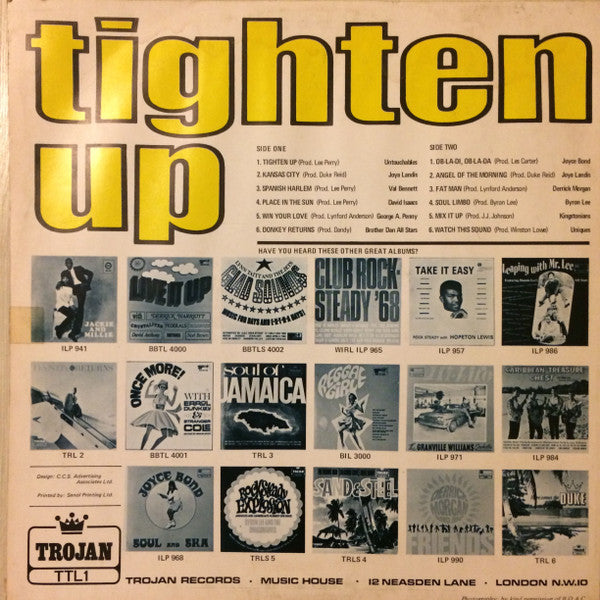 Various : Tighten Up (LP, Comp, RP, Son)
