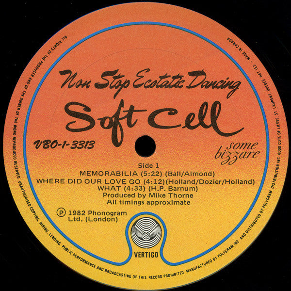 Soft Cell : Non Stop Ecstatic Dancing (LP, Album)