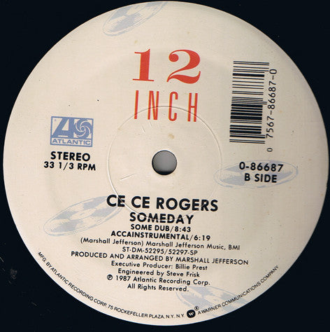 Ce Ce Rogers : Someday (12", RP)