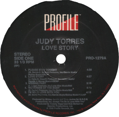 Judy Torres : Love Story (LP, Album)