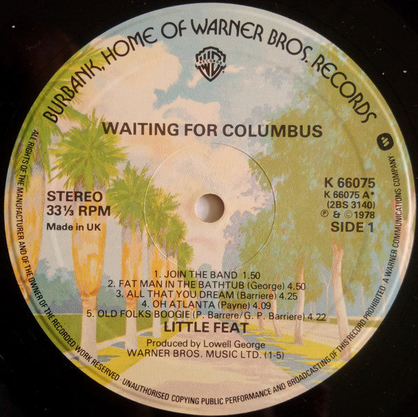 Little Feat : Waiting For Columbus (2xLP, Album, Gat)