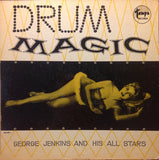 George Jenkins And His All Stars : Drum Magic (LP, Album, Mono, Red)