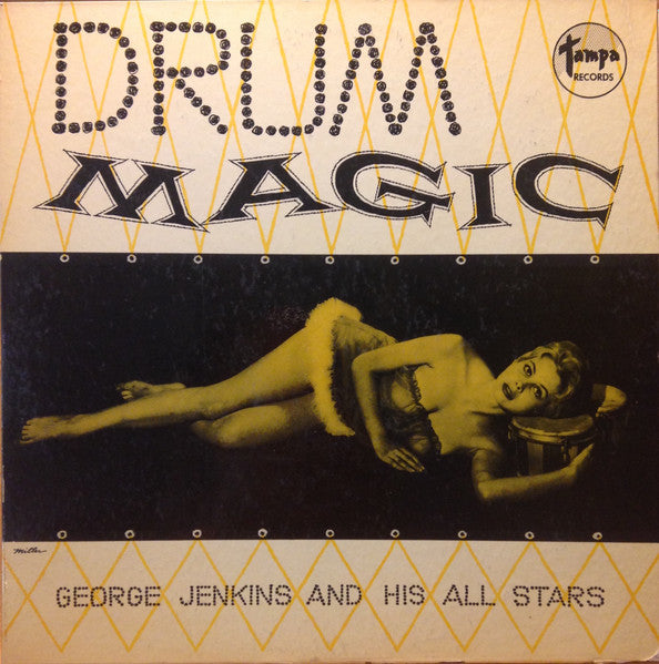 George Jenkins And His All Stars : Drum Magic (LP, Album, Mono, Red)