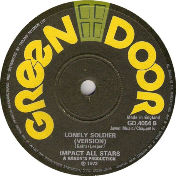 Gregory Isaacs / Impact All Stars : Lonely Soldier (7", Single)