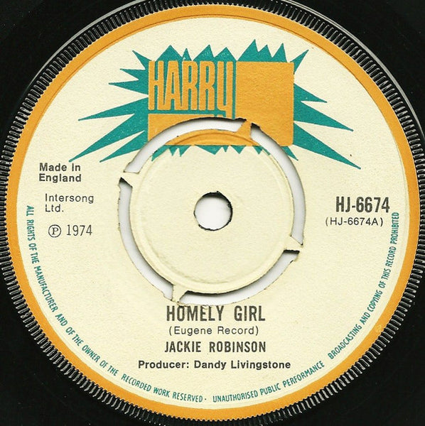 Jackie Robinson (2) : Homely Girl (7")