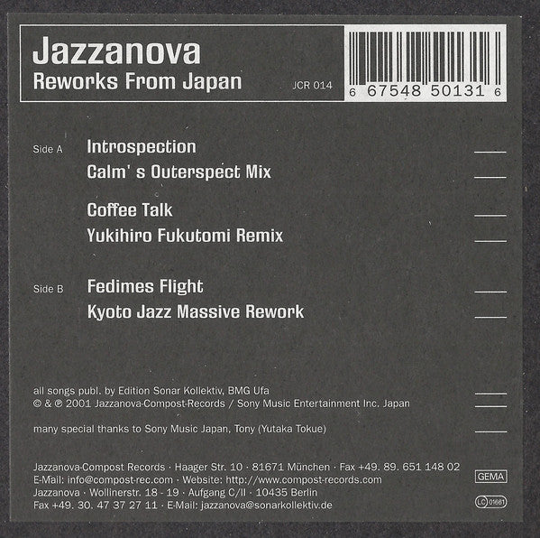 Jazzanova : Reworks From Japan (12")