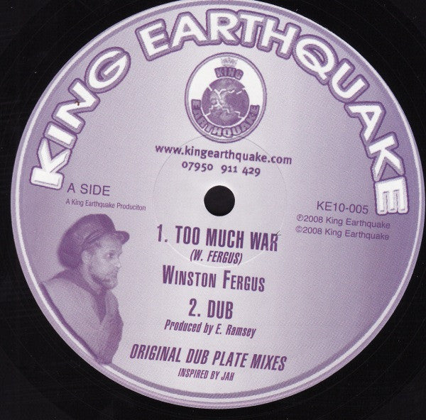 Winston Fergus : Too Much War / Jah Is Wonderful (10")
