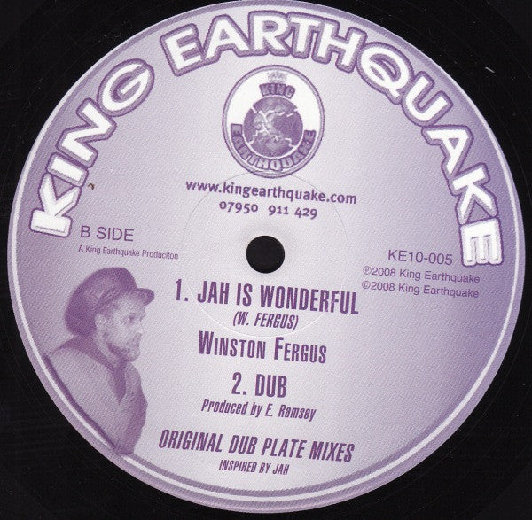 Winston Fergus : Too Much War / Jah Is Wonderful (10")
