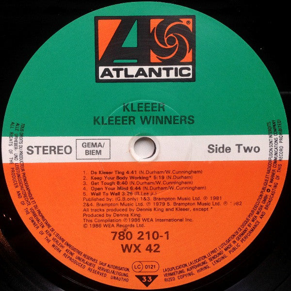 Kleeer : Kleeer Winners (The Best Of Kleeer) (LP, Comp)