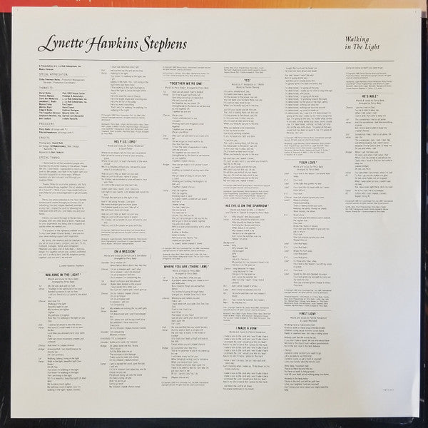 Lynette Hawkins Stephens : Walking in The Light (LP, Album)