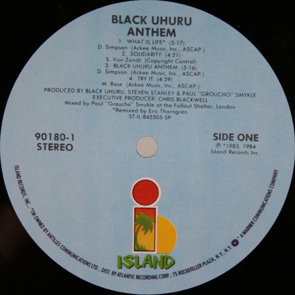 Black Uhuru : Anthem (LP, Album, SRC)