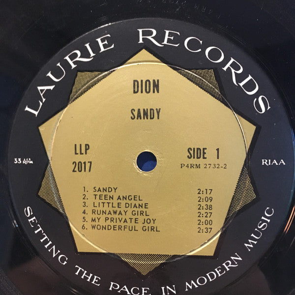 Dion (3) : Dion Sings To Sandy (LP, Album, Roc)