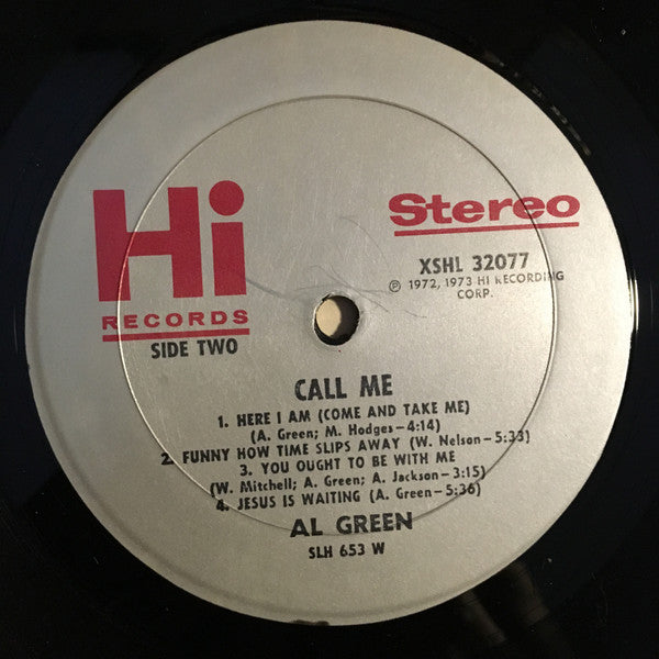 Al Green : Call Me (LP, Album, W -)