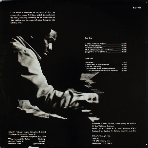 Hilton C. Felton Jr.* : My Mother's Prayer (LP, Album)