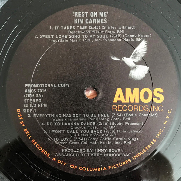 Kim Carnes : Rest On Me (LP, Album, Promo)