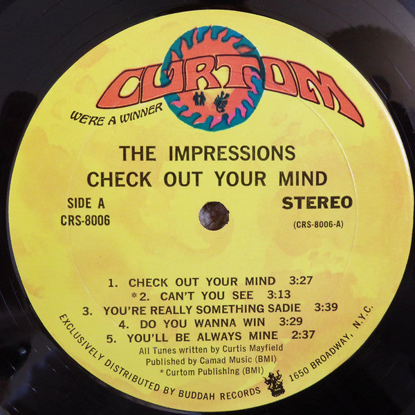 The Impressions : Check Out Your Mind! (LP, Album, Mon)