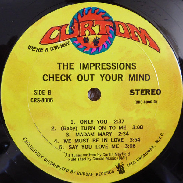 The Impressions : Check Out Your Mind! (LP, Album, Mon)