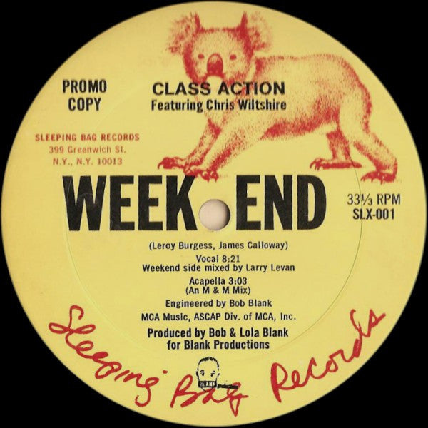 Class Action Featuring Chris Wiltshire* : Weekend (12", Single, Promo)