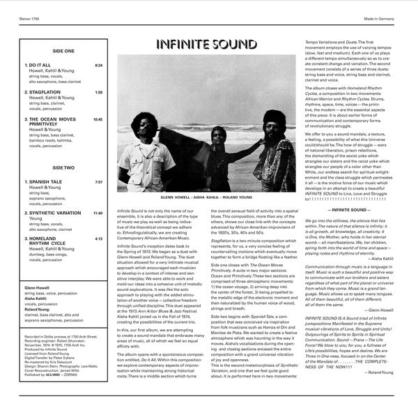 Infinite Sound : Contemporary African-Amerikan Music (LP, Album, RE, RM)