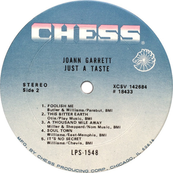 Jo Ann Garrett : Just A Taste (LP, Album)