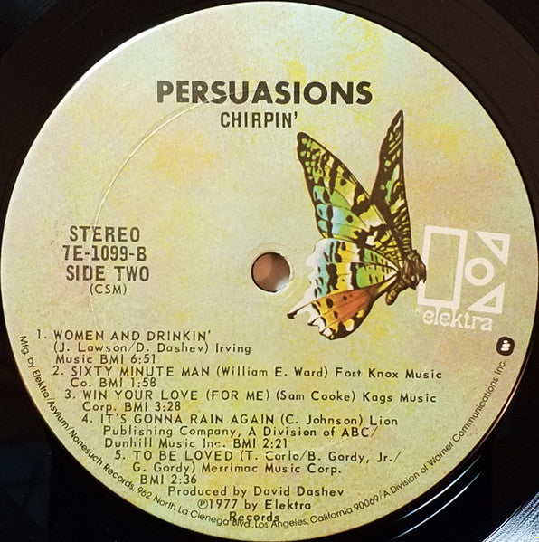 The Persuasions : Chirpin' (LP, Album, CSM)