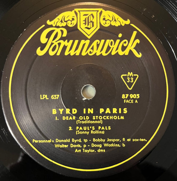 The Donald Byrd Quintet* : Byrd In Paris (LP, Album, Mono)