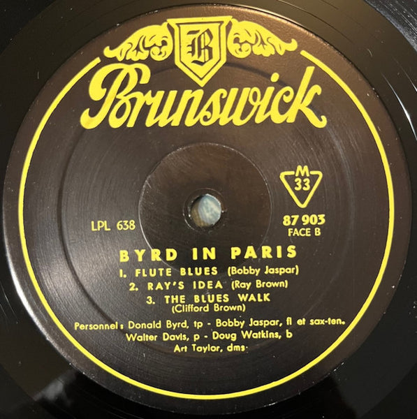 The Donald Byrd Quintet* : Byrd In Paris (LP, Album, Mono)