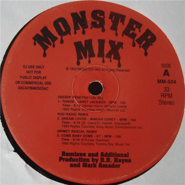 Various : Monster Mix 04 (12", Promo)