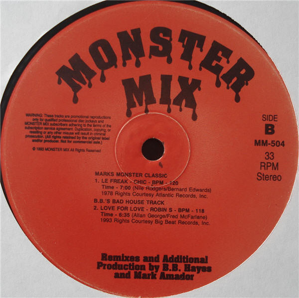 Various : Monster Mix 04 (12", Promo)