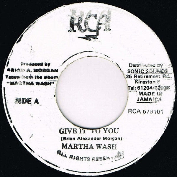 Martha Wash : Give It To You (7")