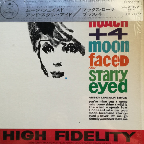 Max Roach + 4* : Moon Faced And Starry Eyed (LP, Album, Mono, RE)