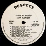 John KaSandra : Color Me Human (LP, Album, Promo, Pit)