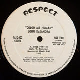 John KaSandra : Color Me Human (LP, Album, Promo, Pit)