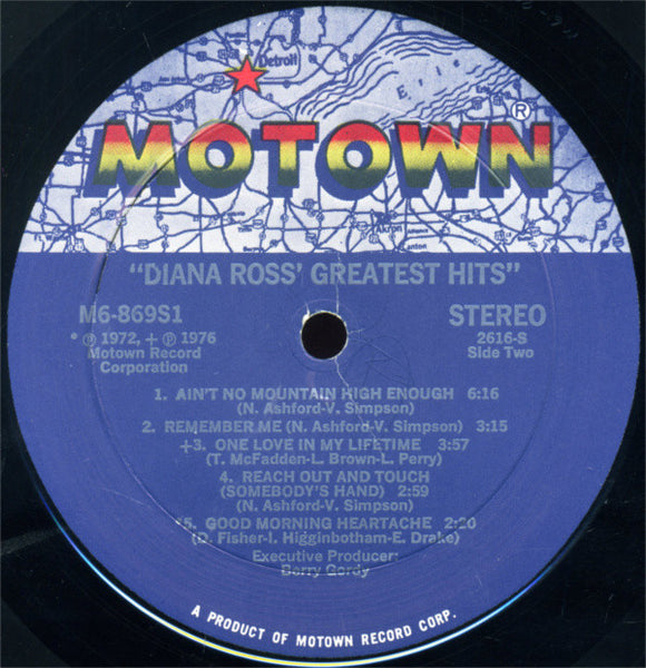 Diana Ross : Diana Ross' Greatest Hits (LP, Comp)