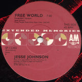 Jesse Johnson : Free World / Baby Let's Kiss (12", RE)