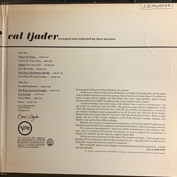 Cal Tjader : Warm Wave (LP, Album, Gat)