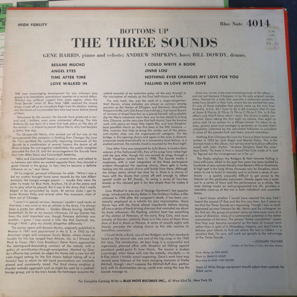 The Three Sounds : Bottoms Up! (LP, Album, Mono)