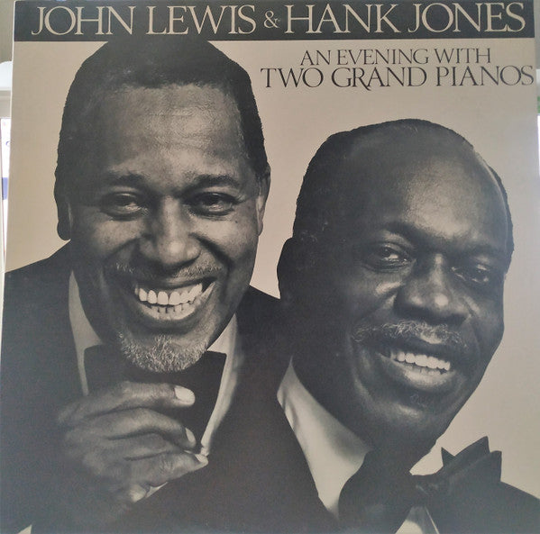 John Lewis (2) & Hank Jones : An Evening With Two Grand Pianos (LP, Album, OBI)