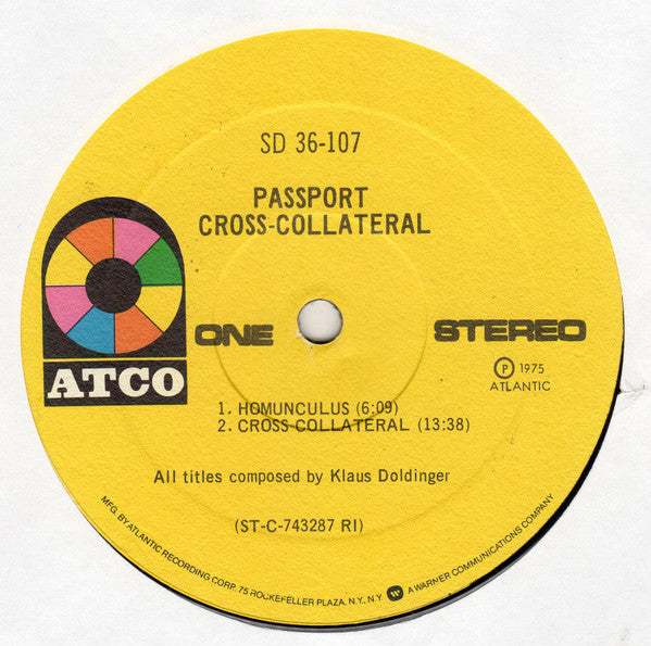 Passport (2) : Cross-Collateral (LP, Album, RI )