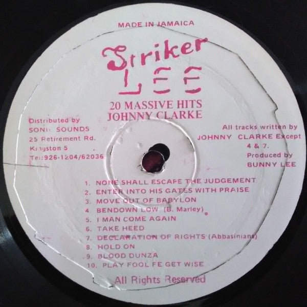 Johnny Clarke : 20 Massive Hits (LP, Comp)