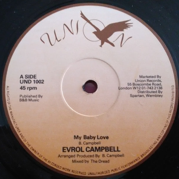 Evrol Campbell : My Baby Love (12")