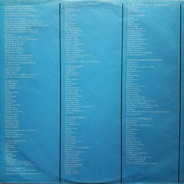 Aretha* : Jump To It (LP, Album)