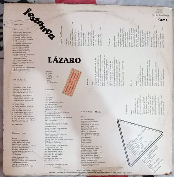 Lázaro : Festança (LP, Album)