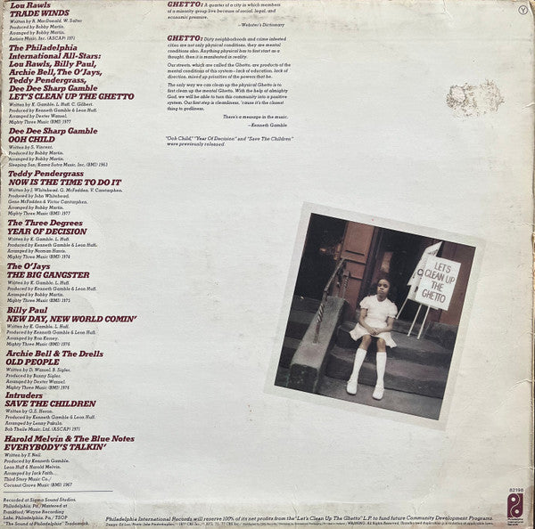 The Philadelphia International All-Stars* : Let's Clean Up The Ghetto (LP, Comp)