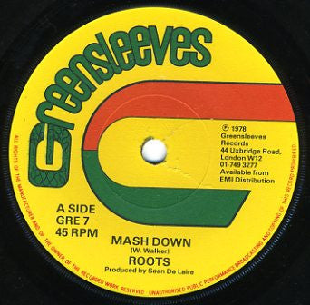 Roots (5) : Mash Down (7", Single)