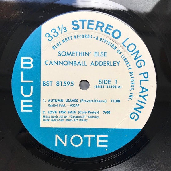 Cannonball Adderley : Somethin' Else (LP, Album, RE, Lib)