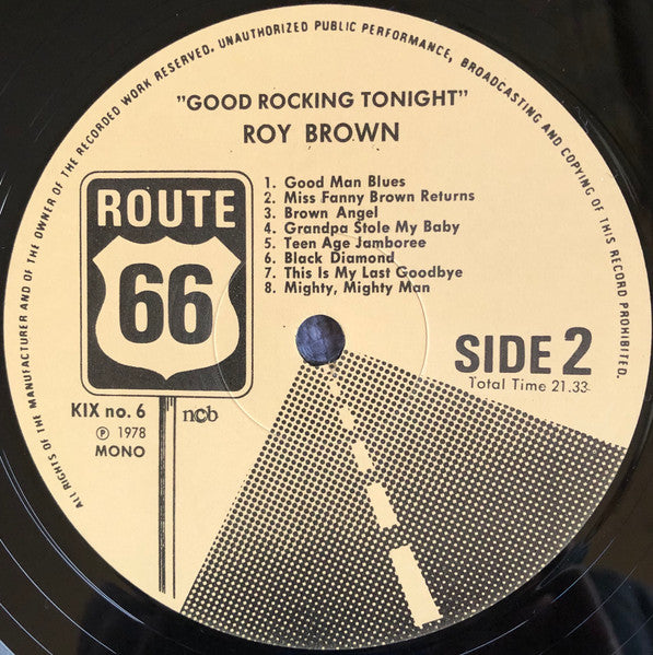 Roy Brown : Good Rocking Tonight - Legendary Recordings, Vol 2. (1947-1954) (LP, Comp, Mono)