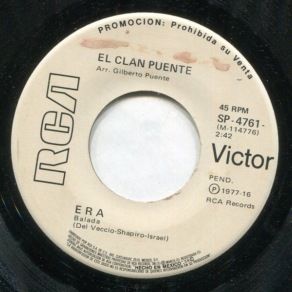 El Clan Puente : Era (7", Single, Promo)